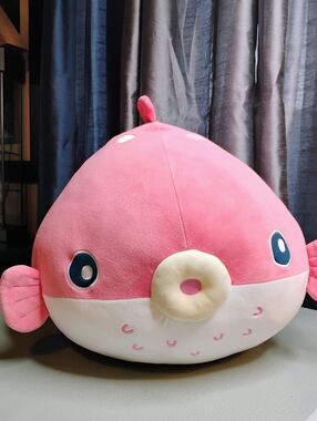 Huge pufferfish plush